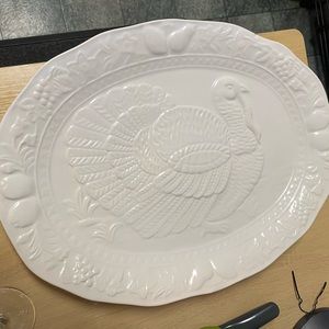 Turkey serving plate/platter, donating soon